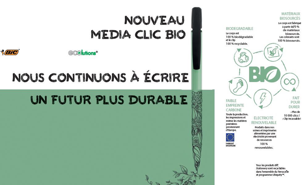 stylo publicitaire bic  biodégradable et recyclable.JPG